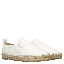 Blue Leather Espadrilles