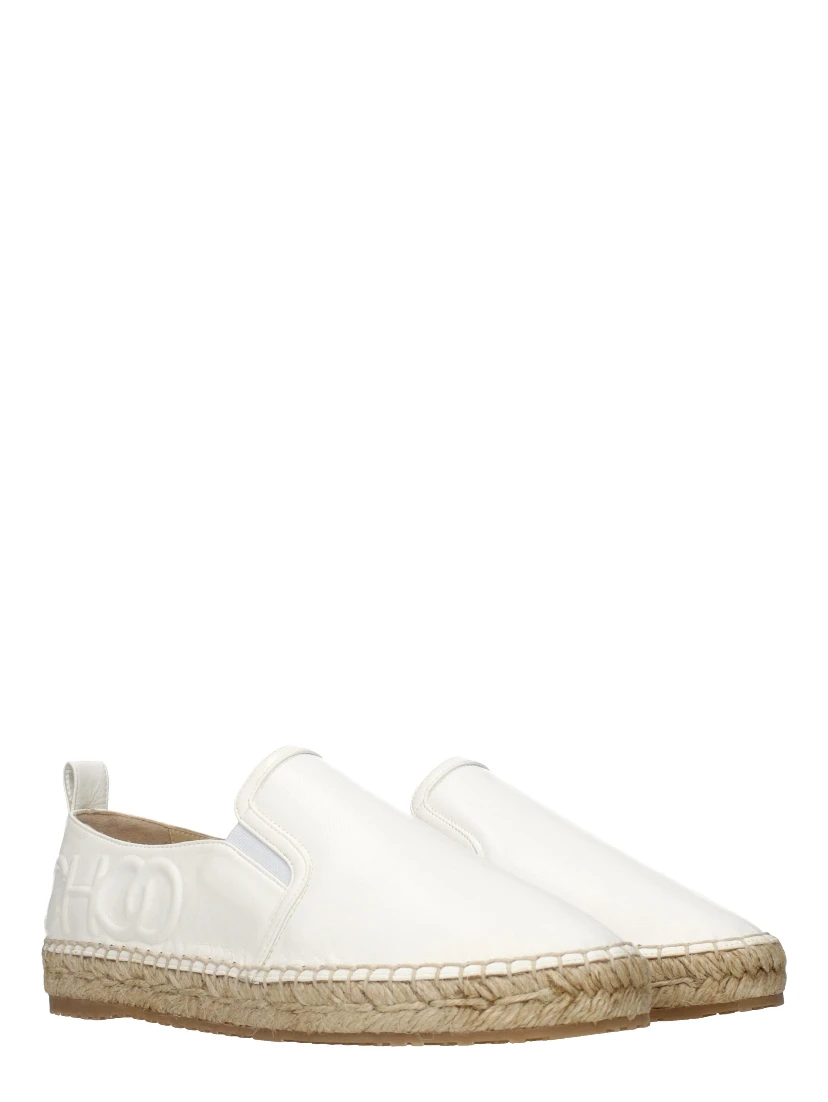Blue Leather Espadrilles