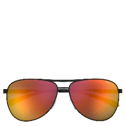 Black Stainless Steel Sunglasses