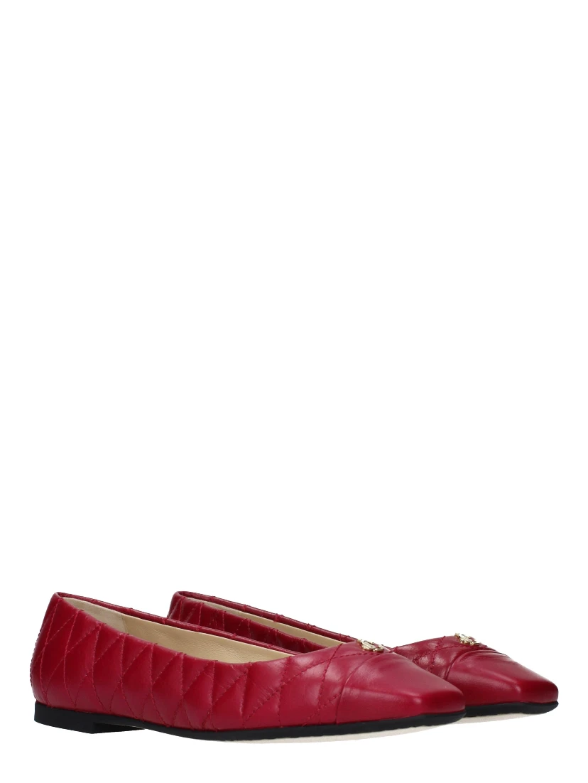 Pink Leather Ballet Flats