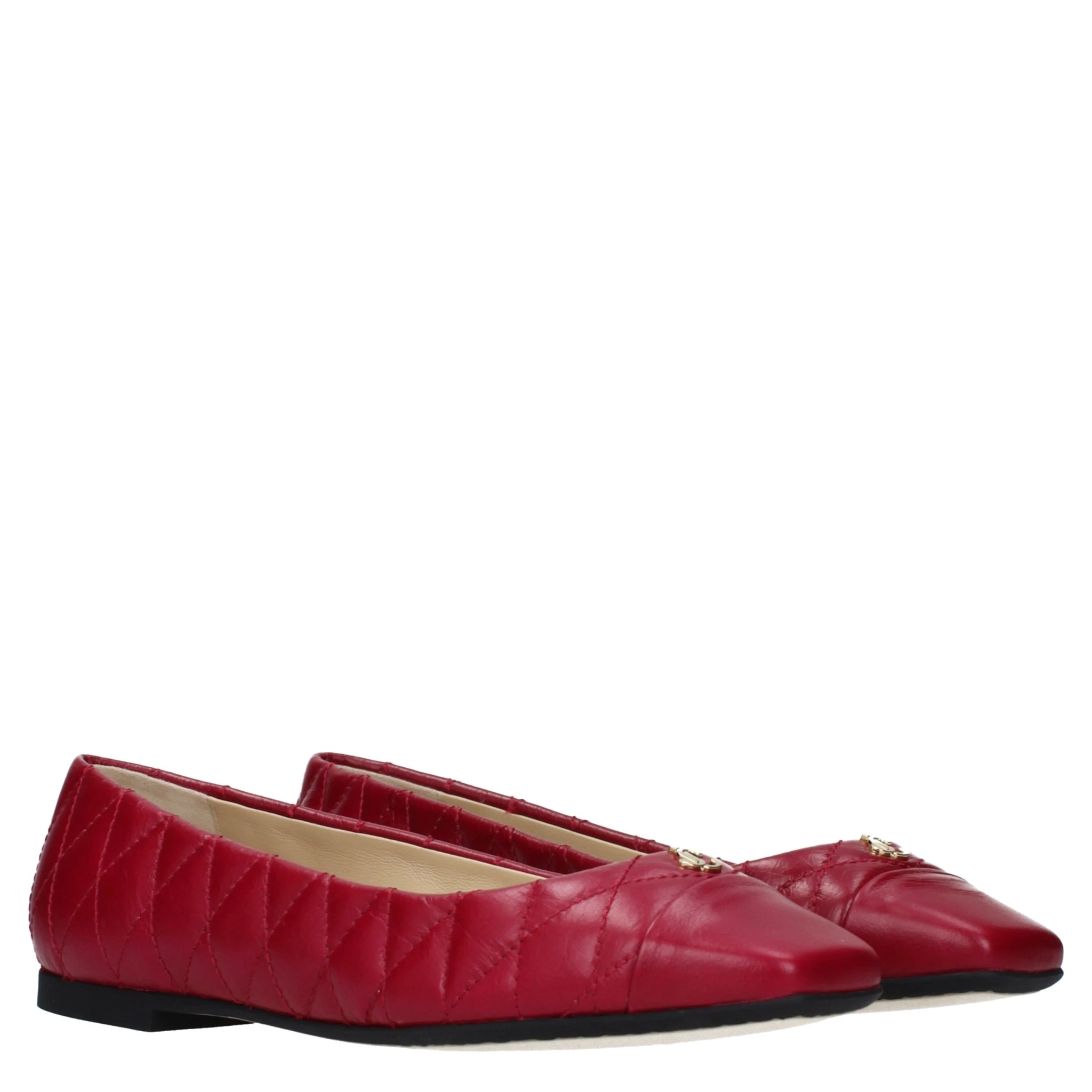 Pink Leather Ballet Flats
