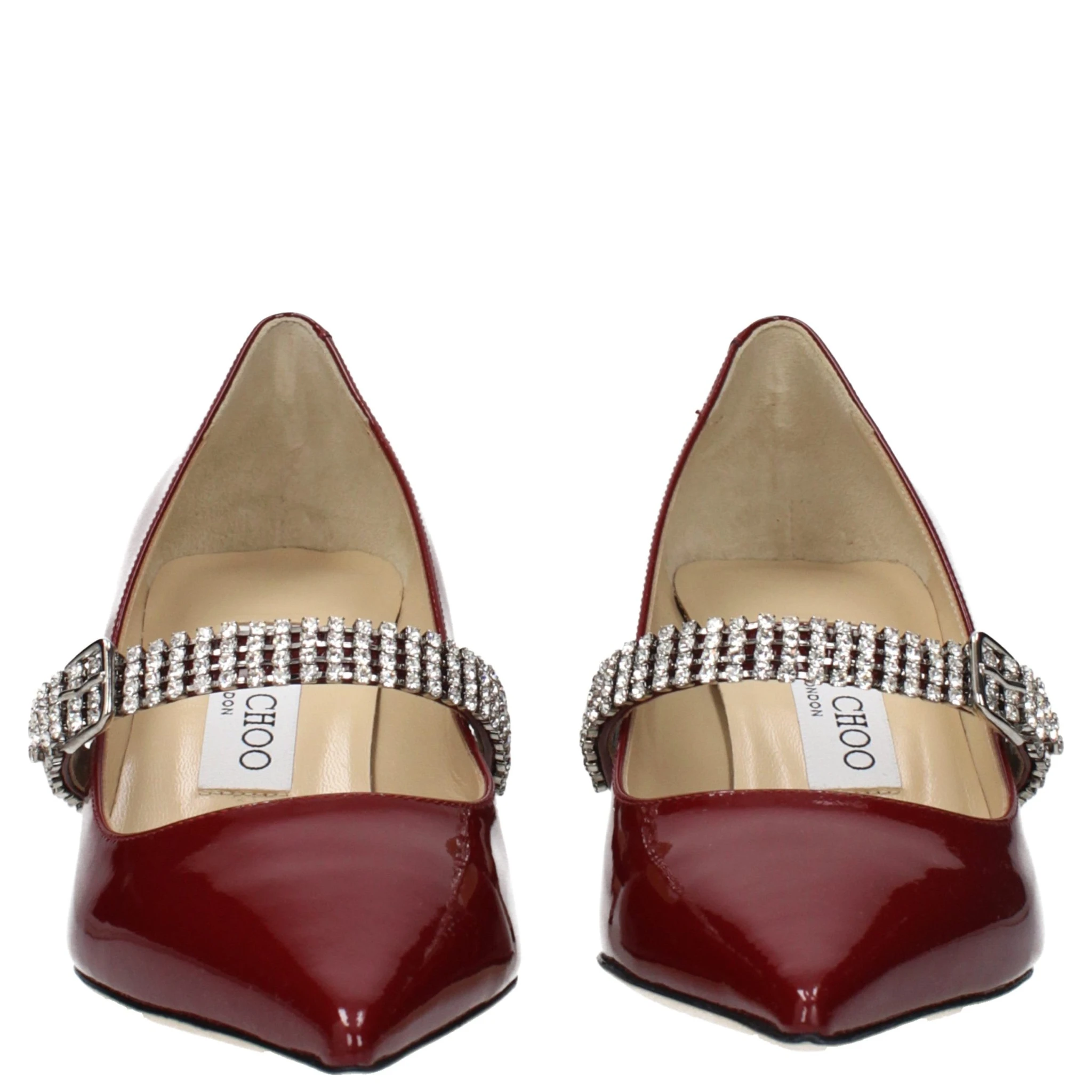 Red Leather High Heel Pumps