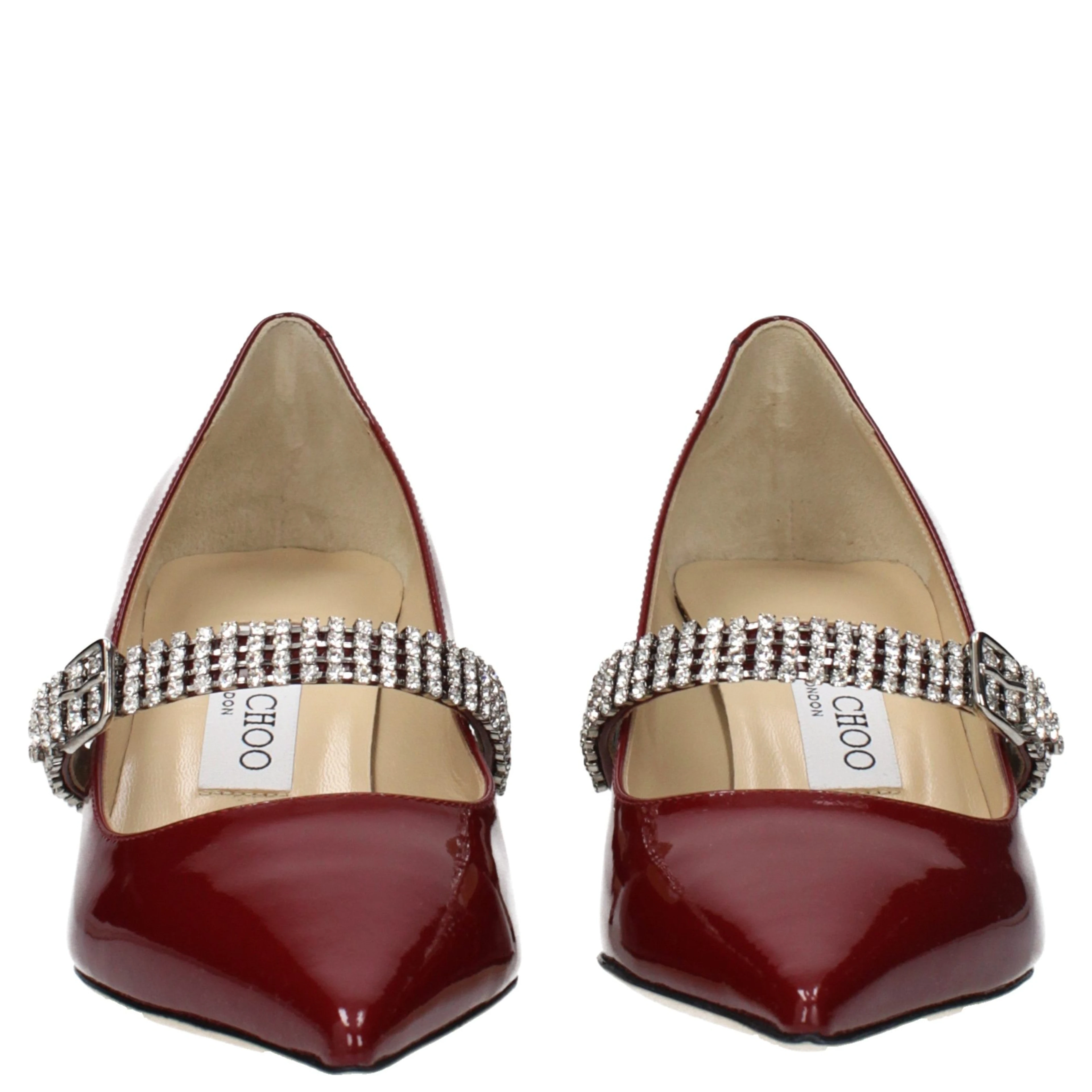 Red Leather High Heel Pumps