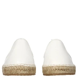 Blue Leather Espadrilles