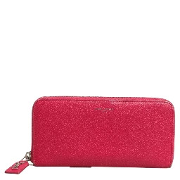 Magenta and Silver logo wallet