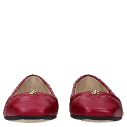 Pink Leather Ballet Flats