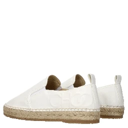 Blue Leather Espadrilles