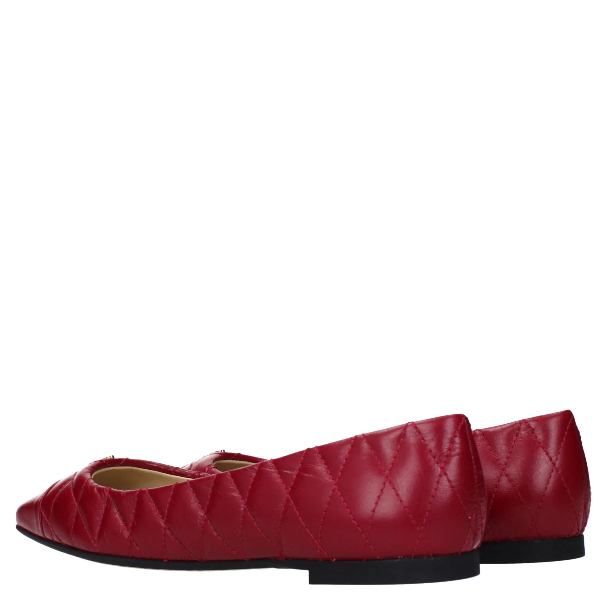 Pink Leather Ballet Flats