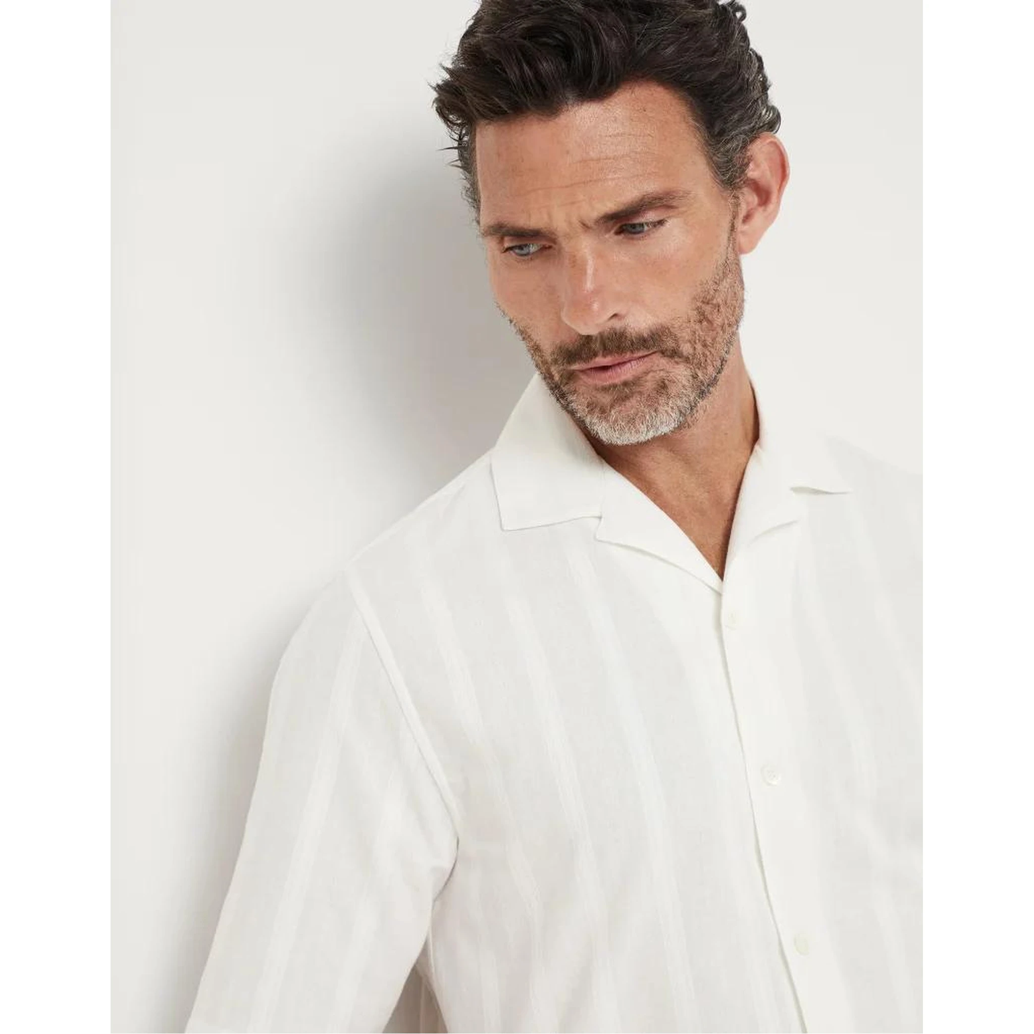 White Cotton Shortsleeve Shirt