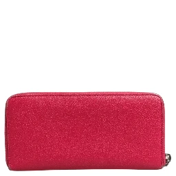 Magenta and Silver logo wallet