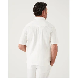 White Cotton Shortsleeve Shirt