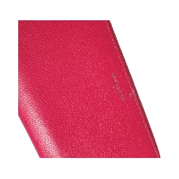 Magenta and Silver logo wallet