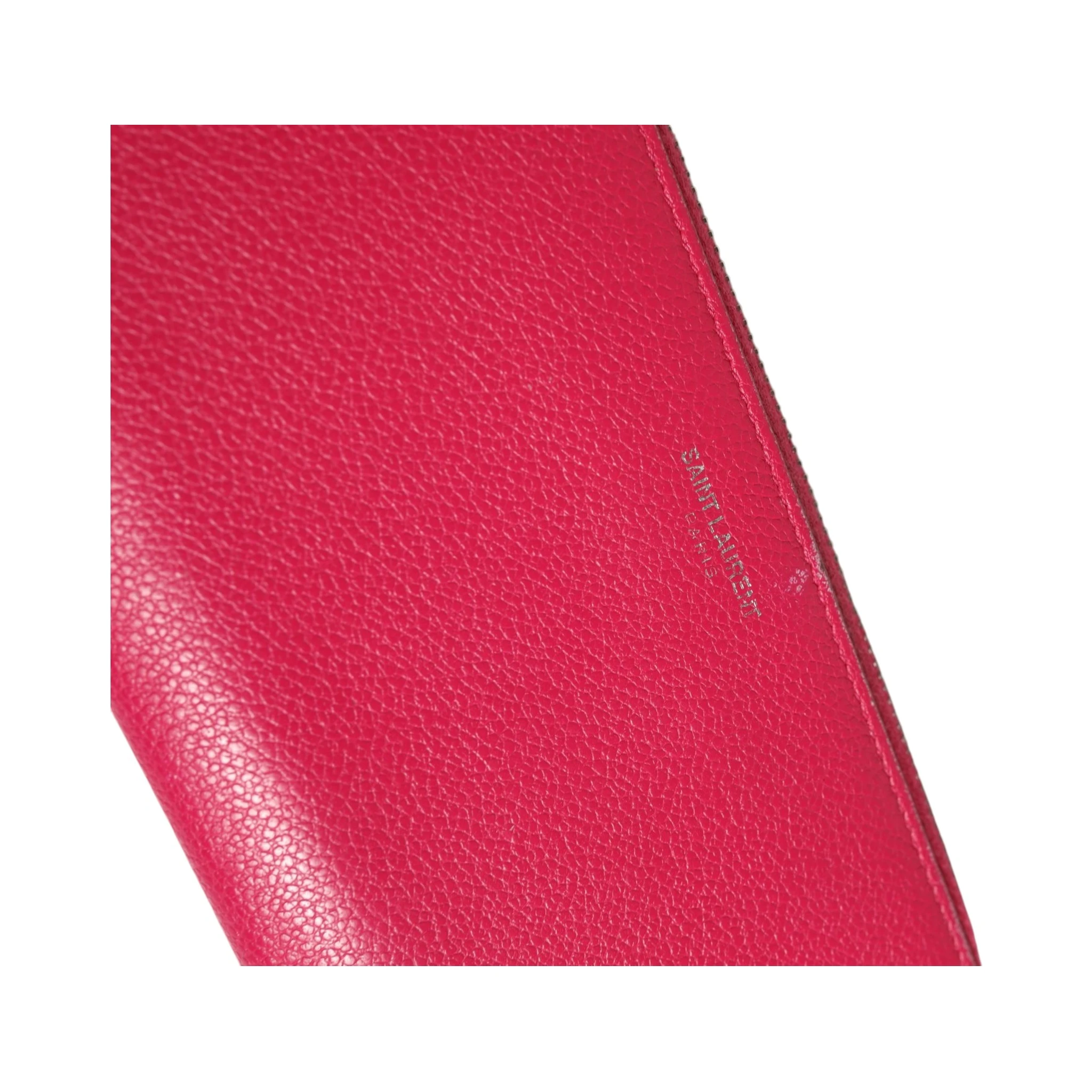 Magenta and Silver logo wallet