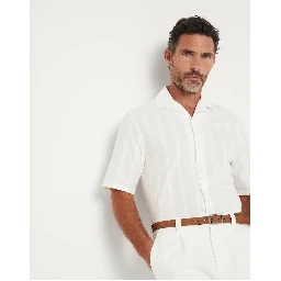 White Cotton Shortsleeve Shirt