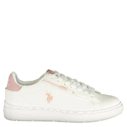 White Polyurethane Women's Sneaker