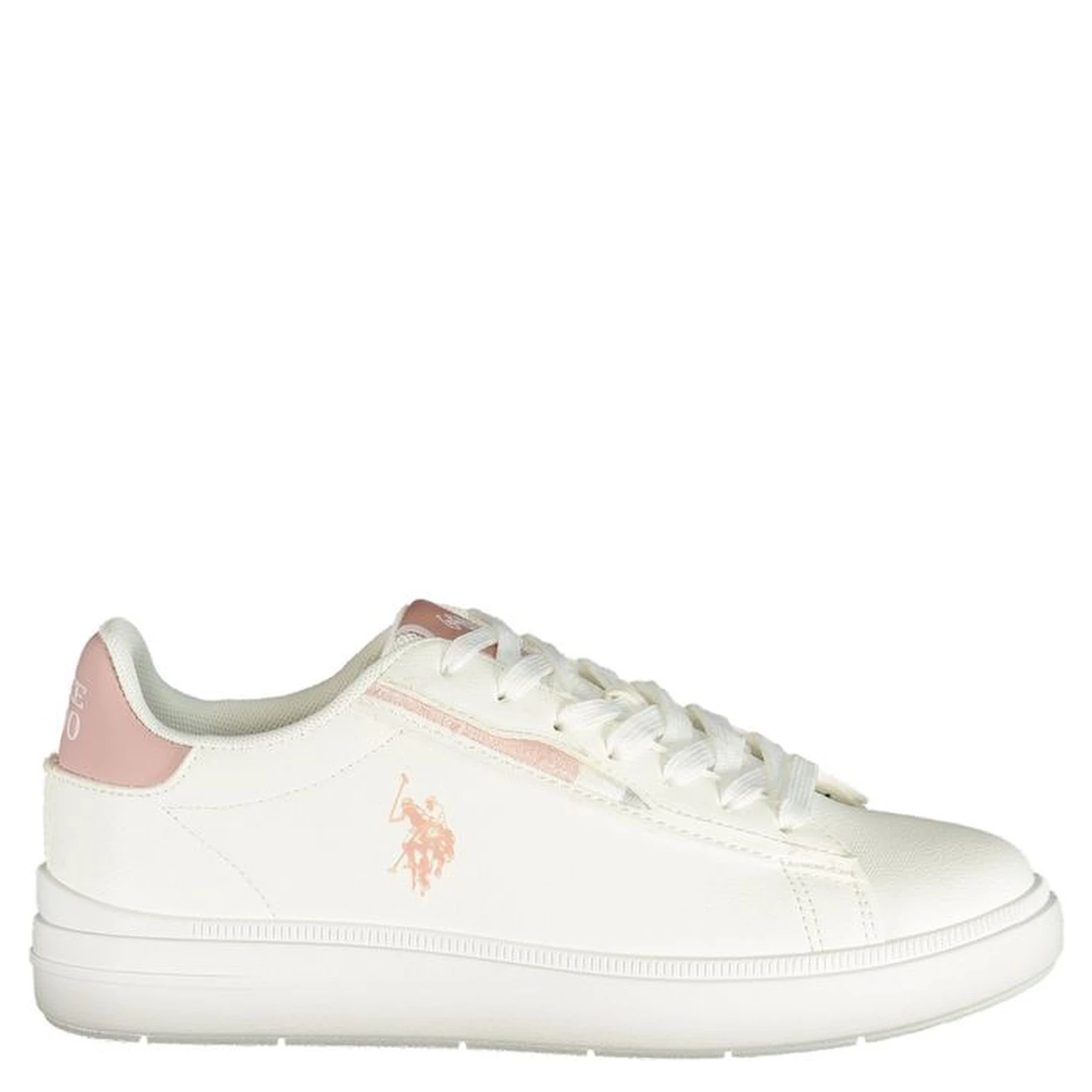 White Polyurethane Women's Sneaker