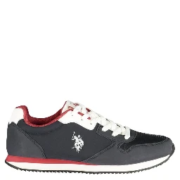 Blue Polyurethane Men's Sneaker