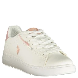 White Polyurethane Women's Sneaker