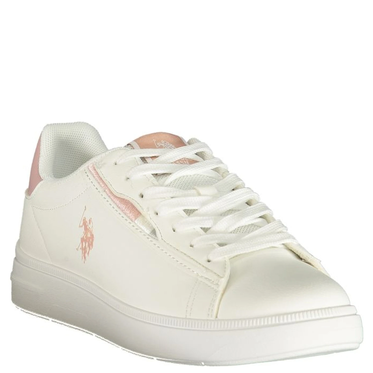 White Polyurethane Women's Sneaker