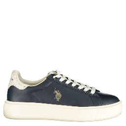 Blue Polyurethane Womens Sneaker