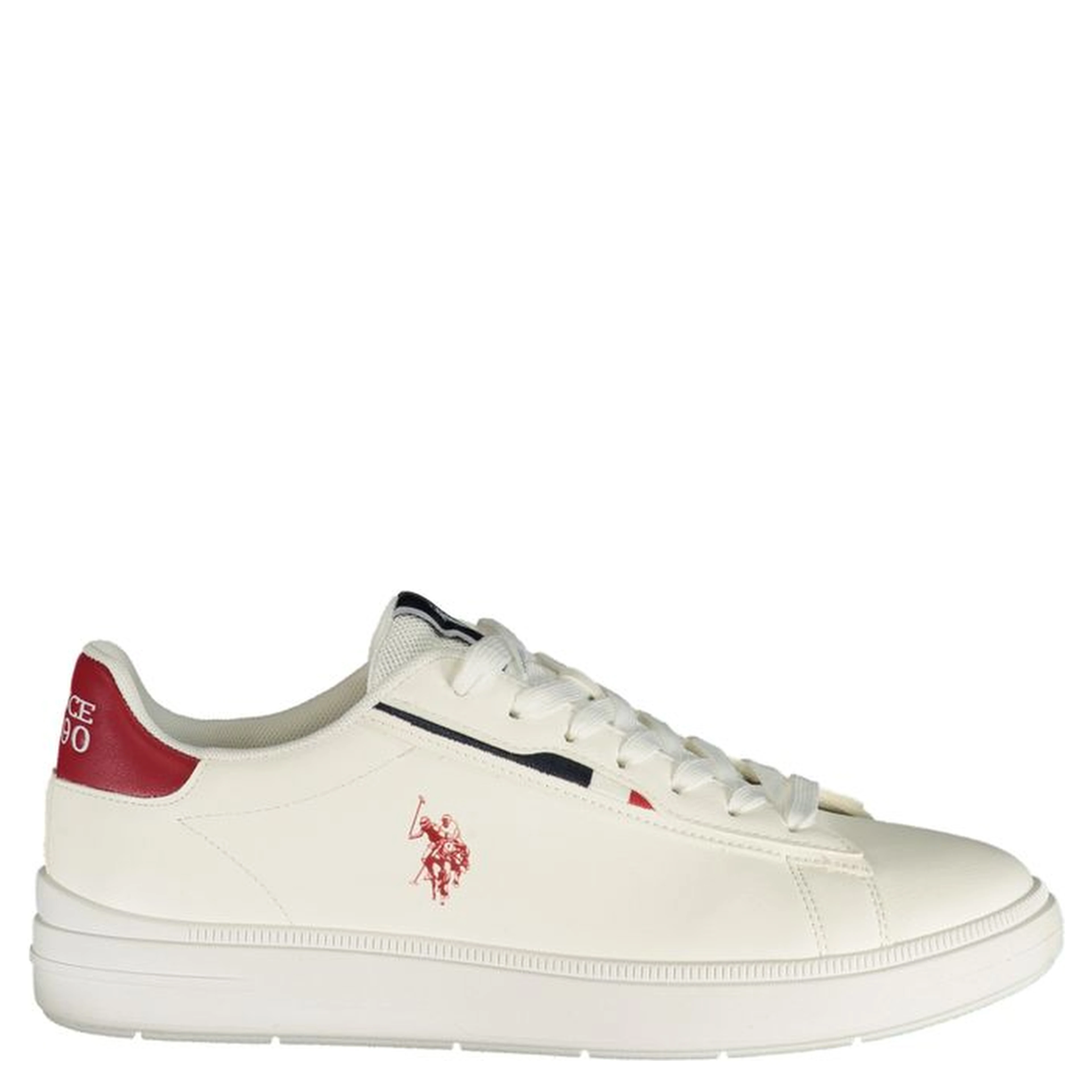 White Polyurethane Men's Sneaker