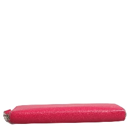 Magenta and Silver logo wallet
