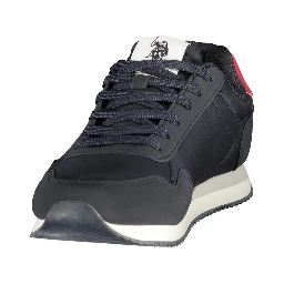 Blue Polyurethane Men's Sneaker