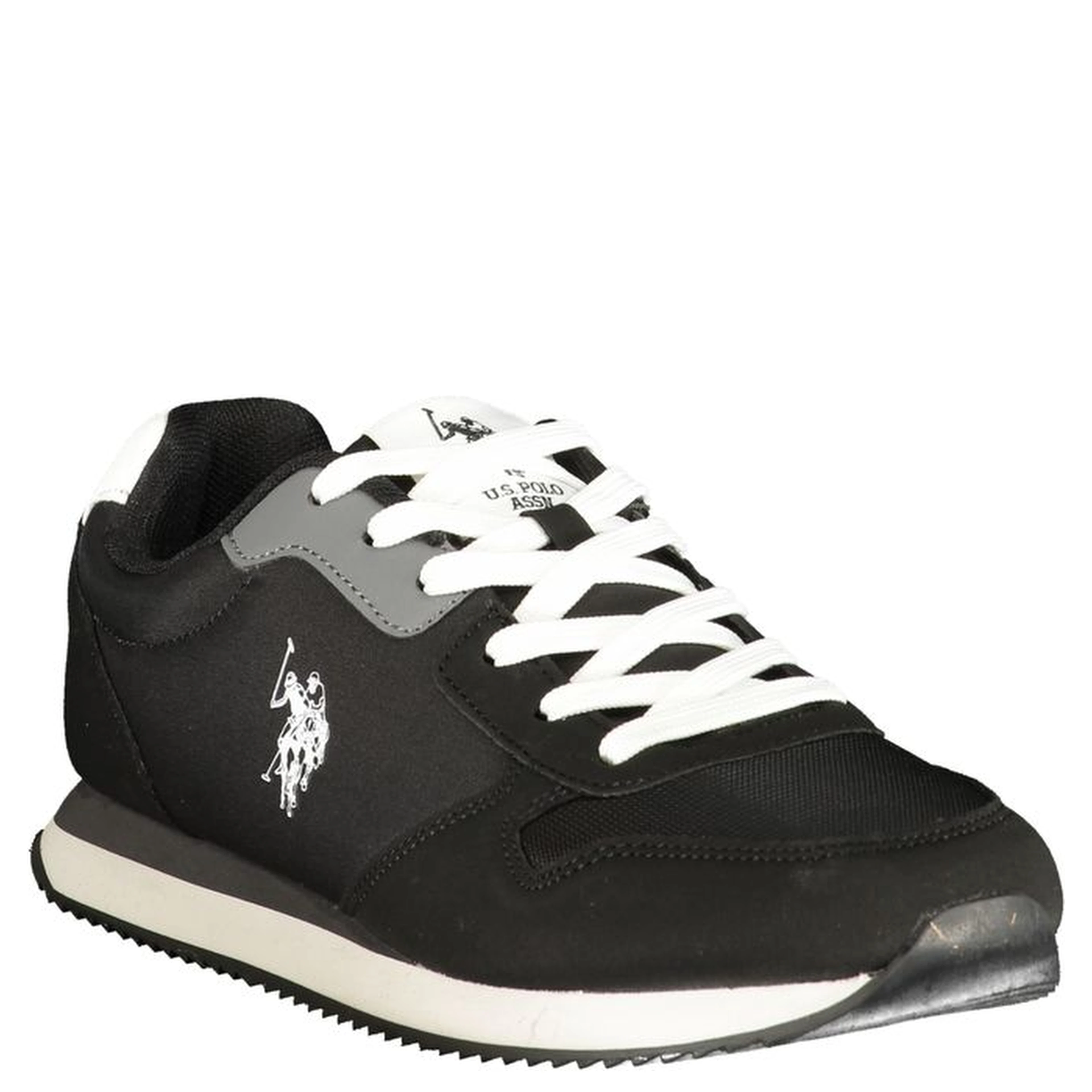 Black Polyurethane Men's Sneaker