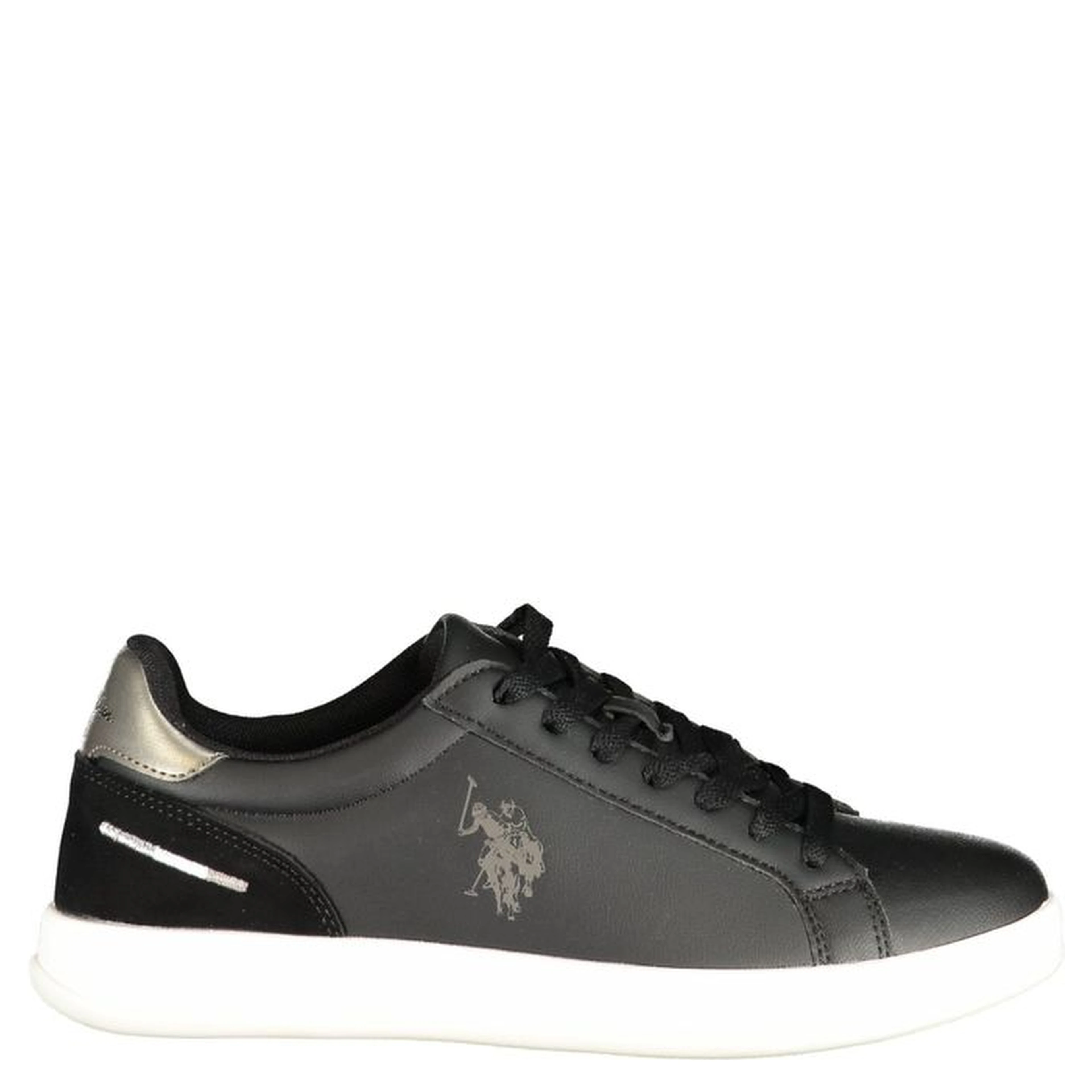 Black Polyurethane Women's Sneaker