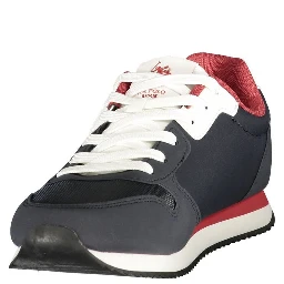 Blue Polyurethane Men's Sneaker