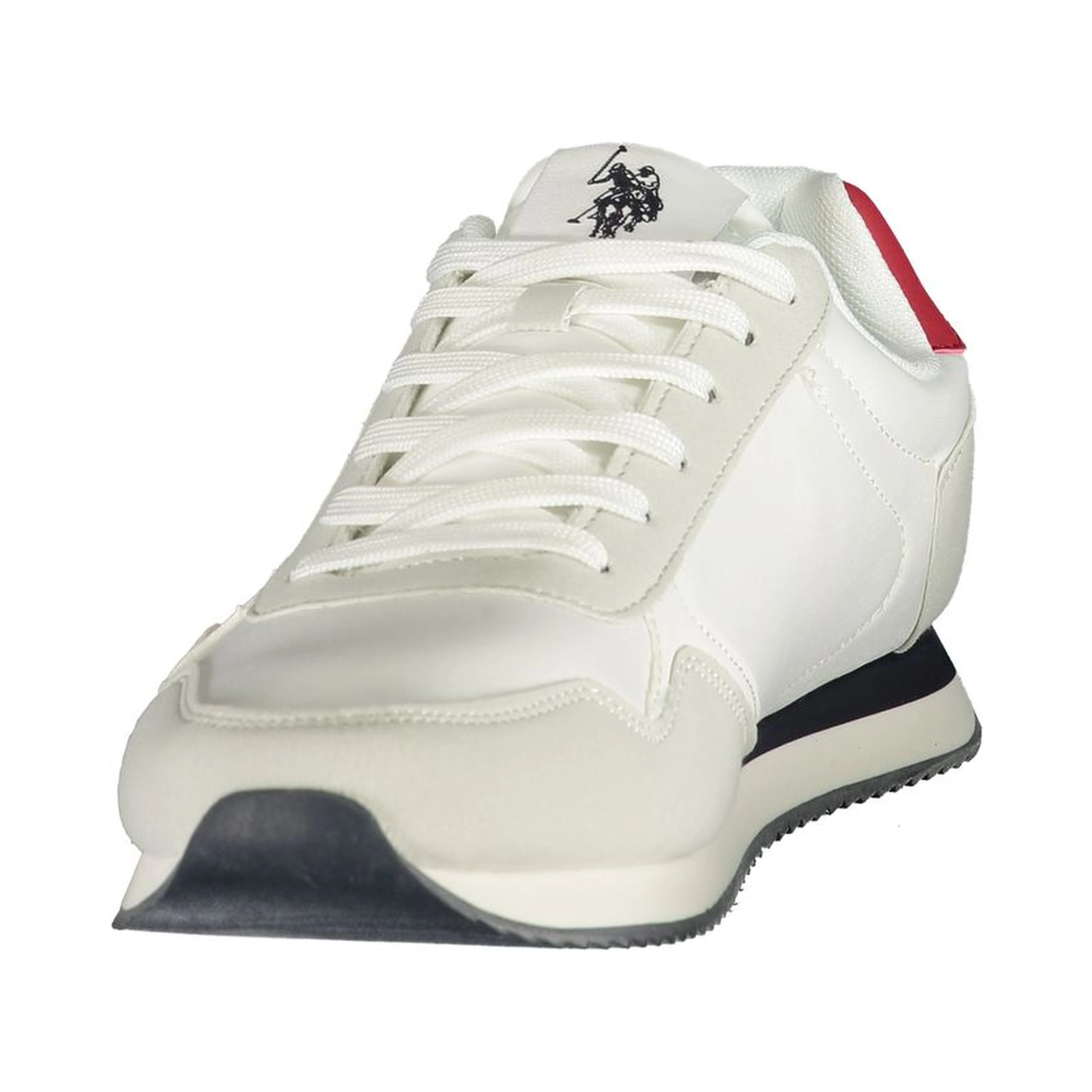 White Polyurethane Men's Sneaker