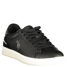Black Polyurethane Women's Sneaker