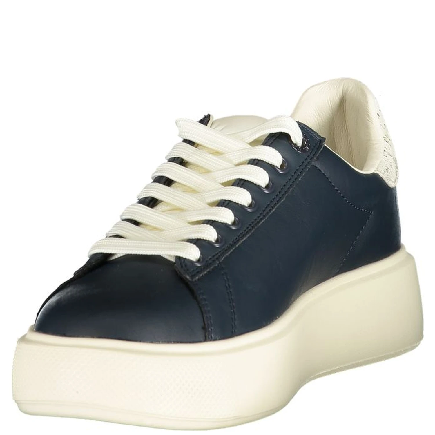 Blue Polyurethane Womens Sneaker