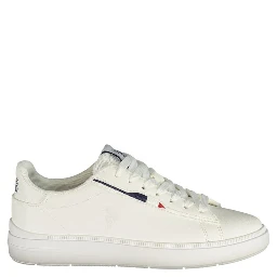 White Polyester Women's Sneaker
