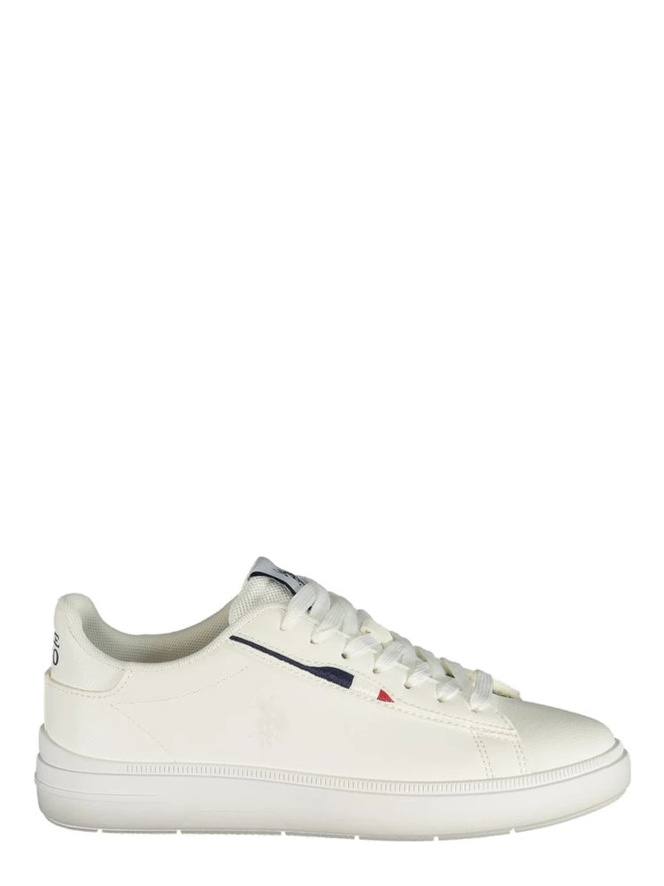 White Polyester Women's Sneaker