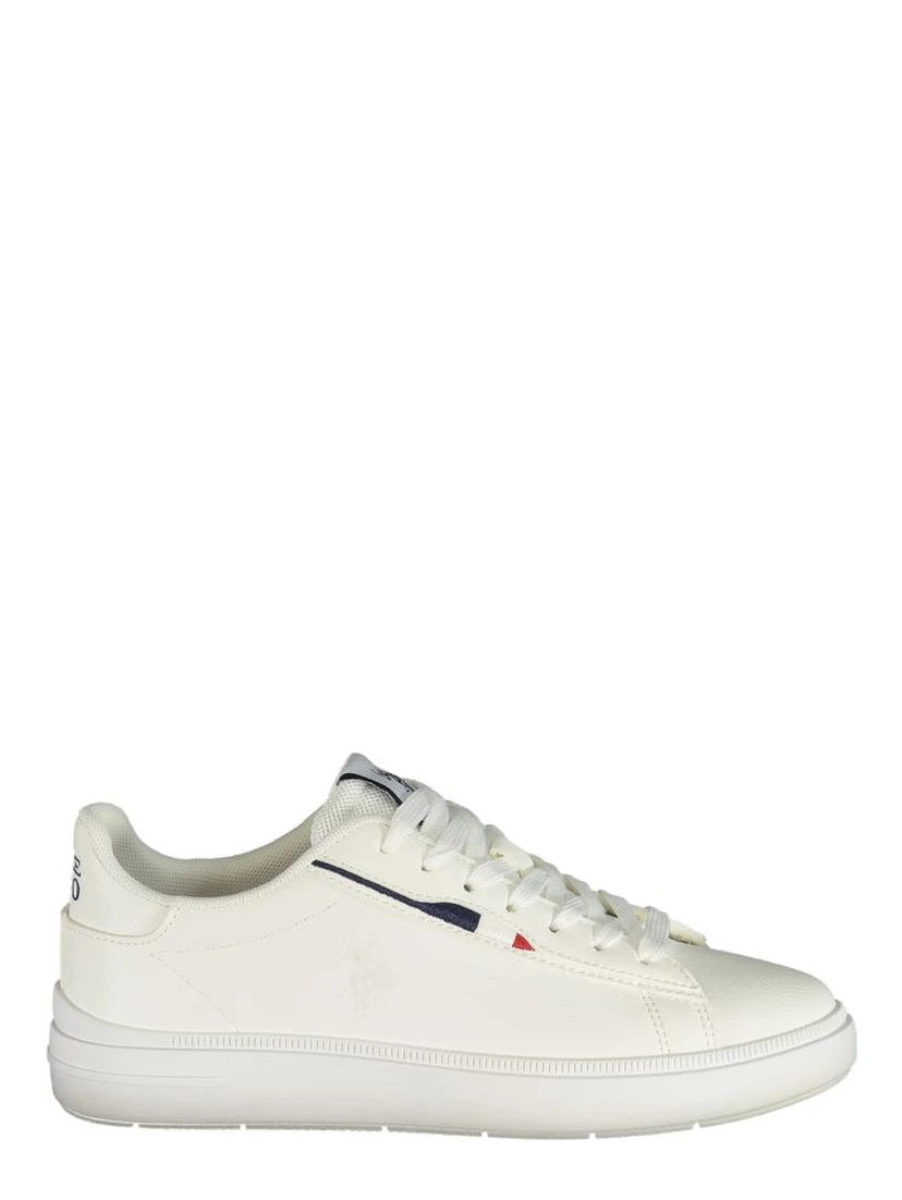White Polyester Women's Sneaker