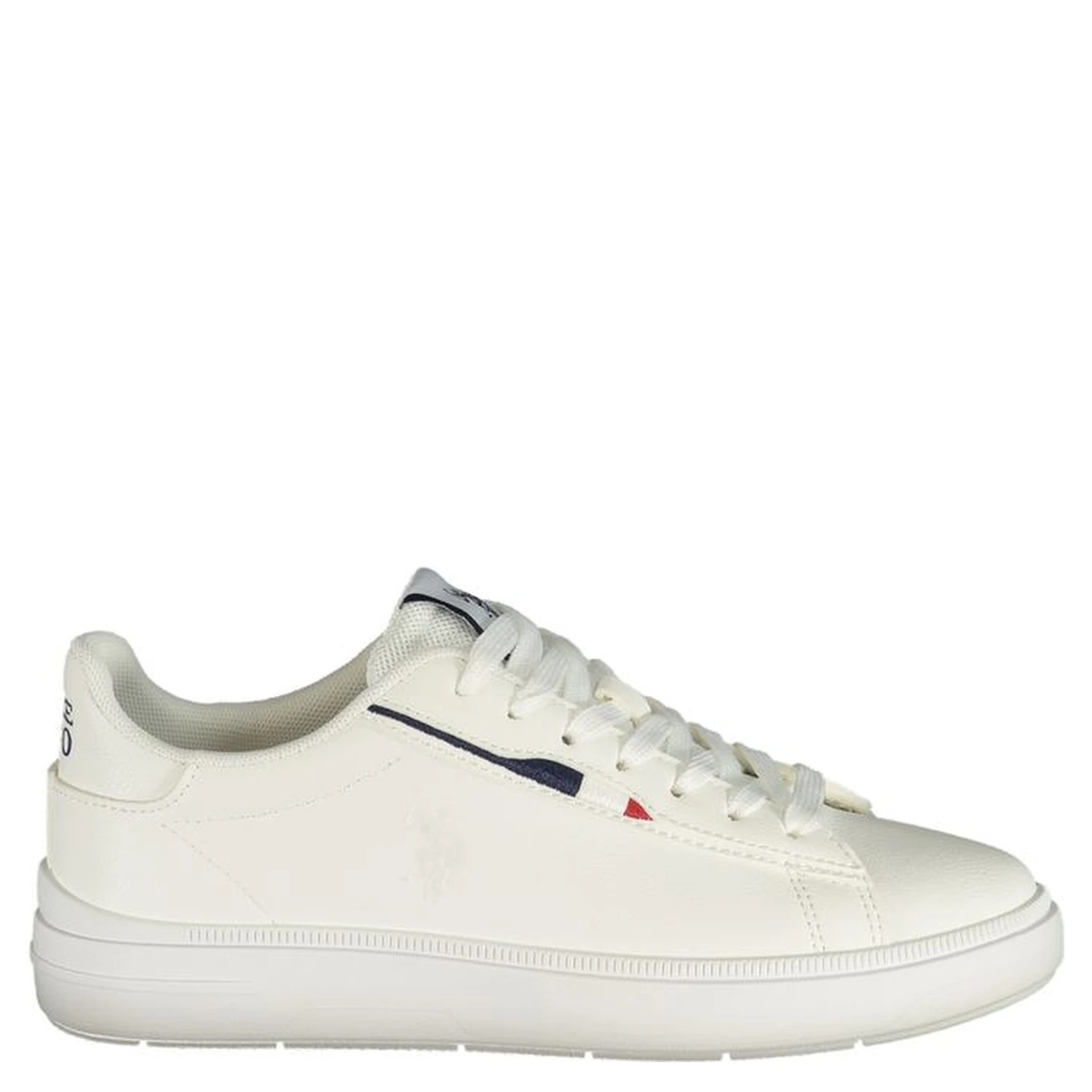 White Polyester Women's Sneaker