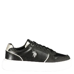Black Polyurethane Women's Sneaker