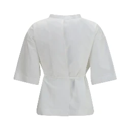 White Cotton Shortsleeve Shirt