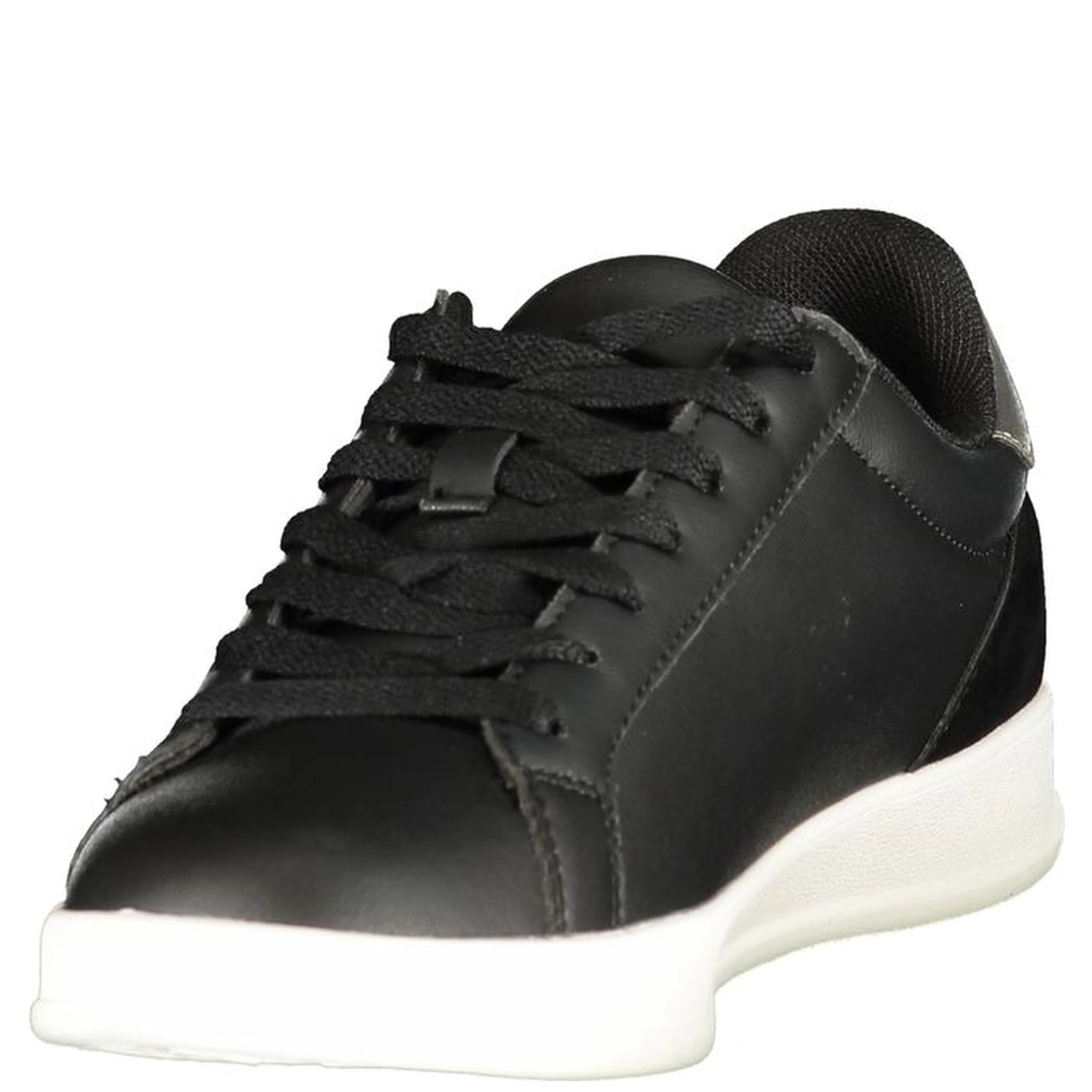 Black Polyurethane Women's Sneaker