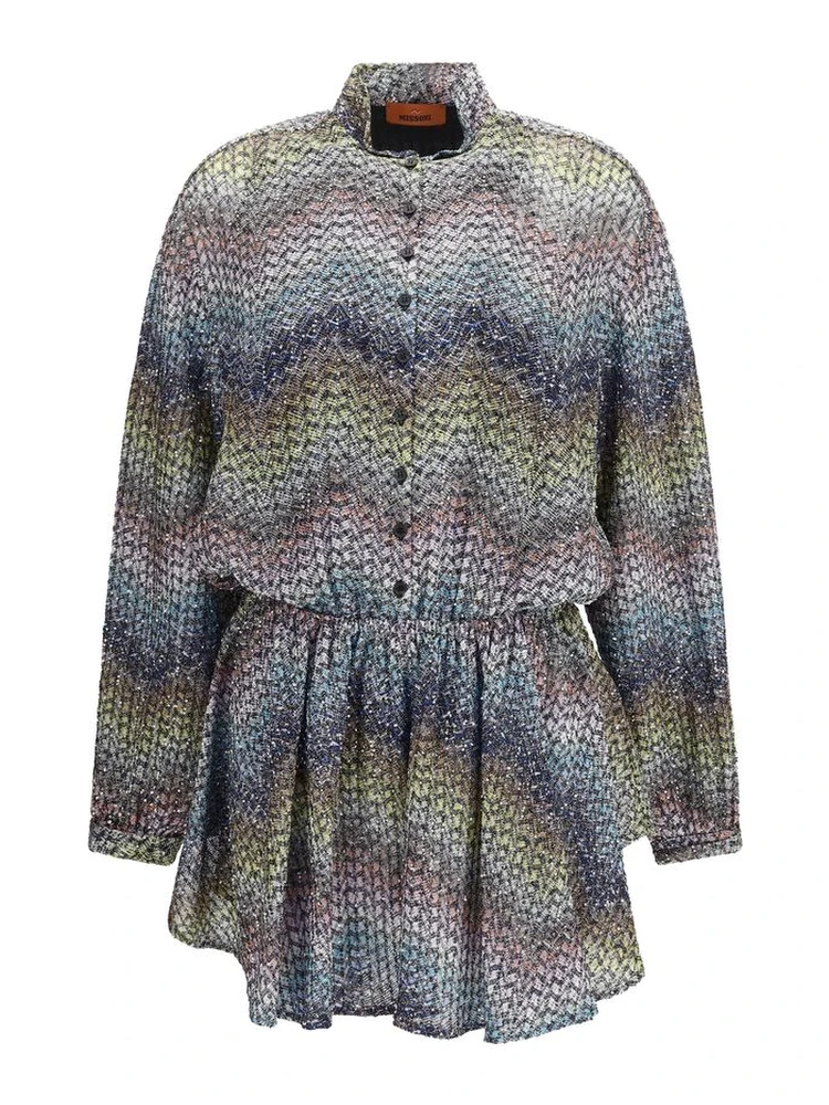 Multicolor Viscose Casual Dress