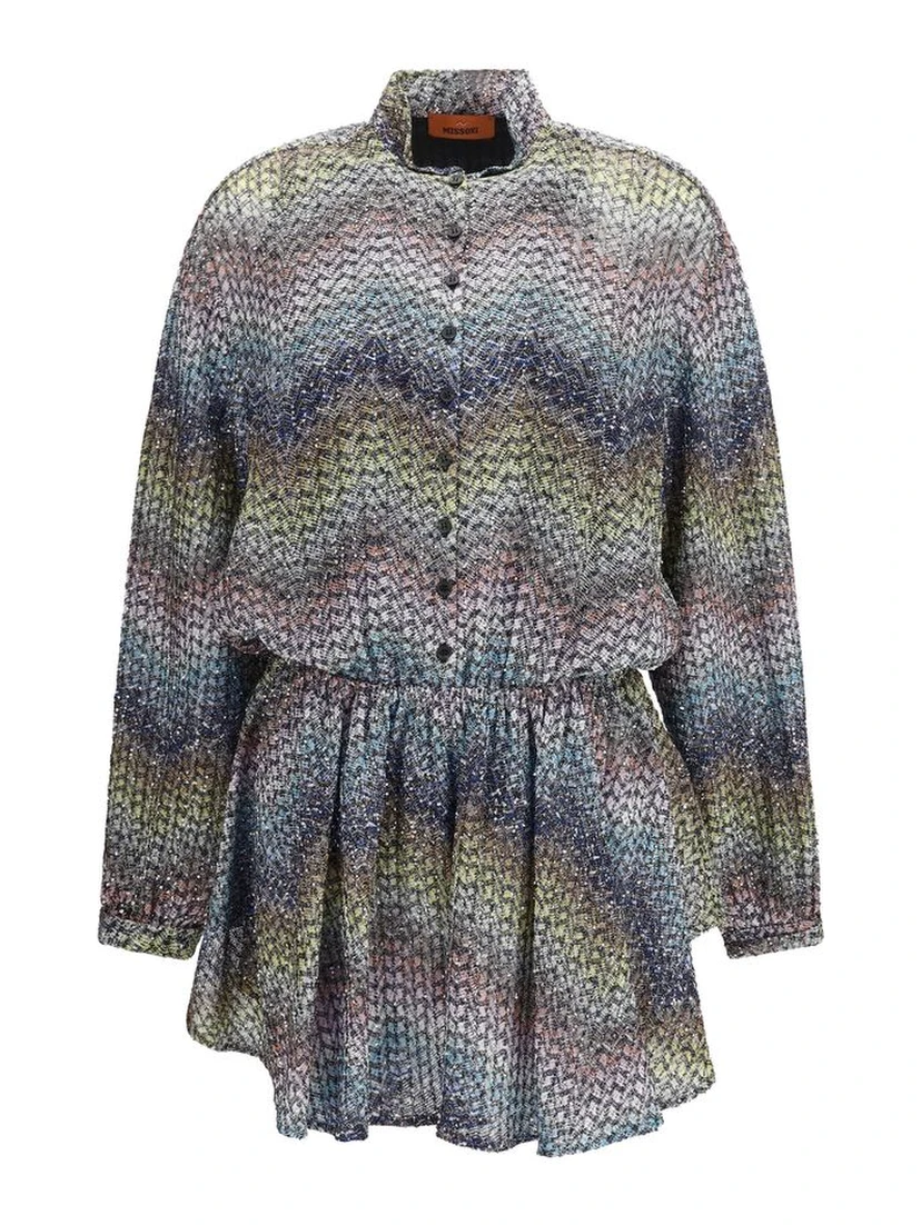 Multicolor Viscose Casual Dress