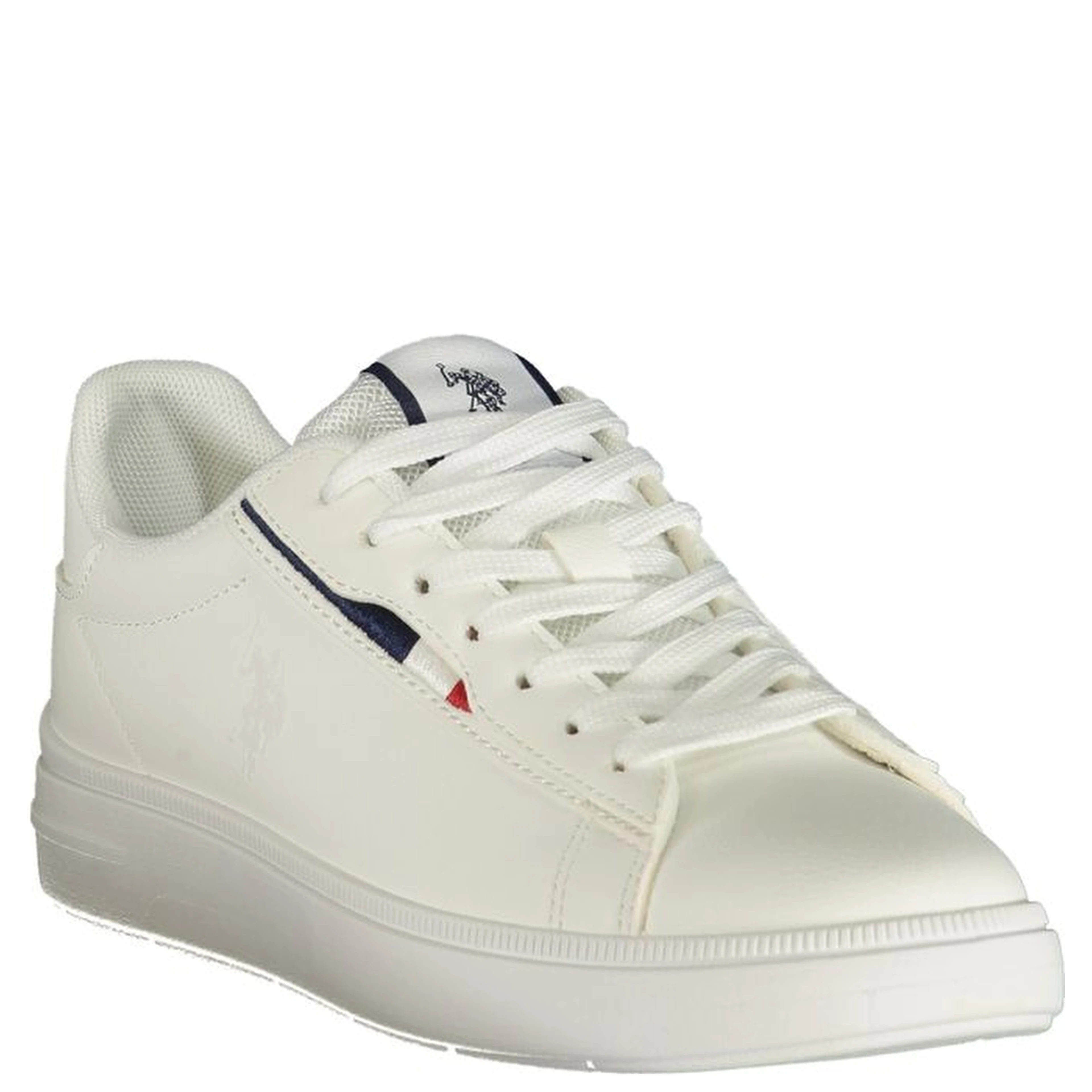 White Polyester Women's Sneaker