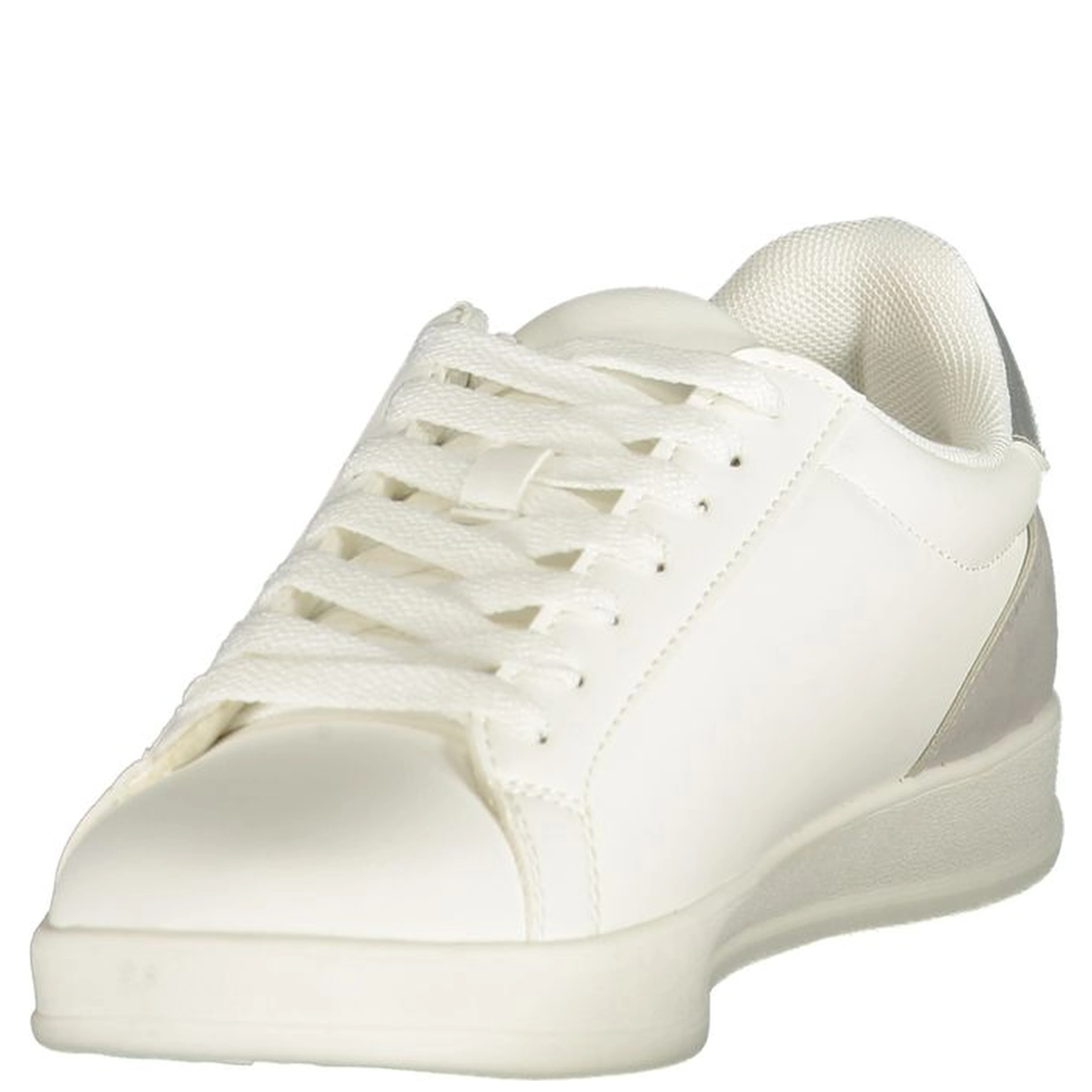 "White Polyurethane Women's Sneaker"