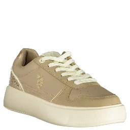 Beige Polyurethane Women's Sneaker