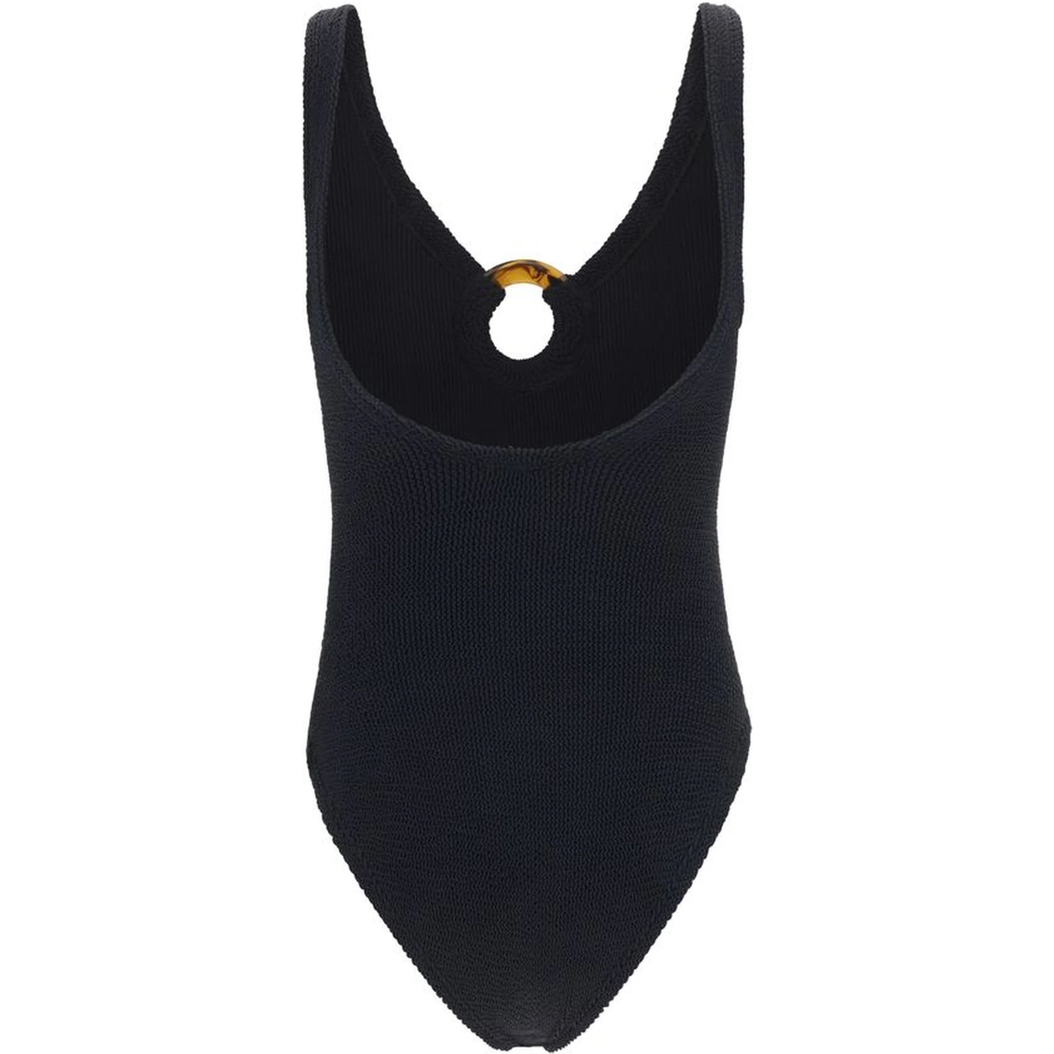 Black Polyamide One-Piece Swimsuit