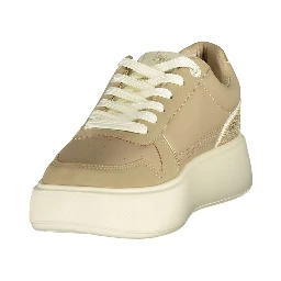 Beige Polyurethane Women's Sneaker