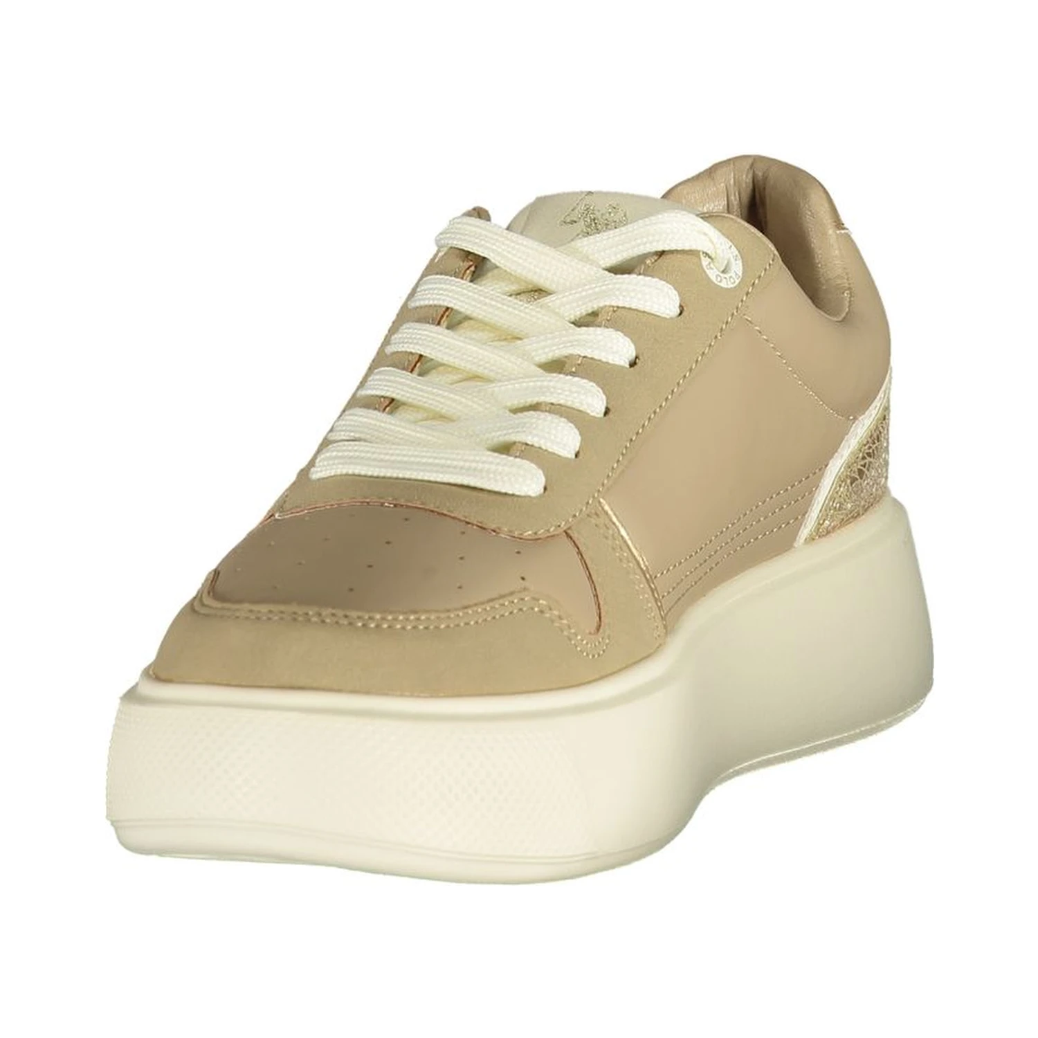 Beige Polyurethane Women's Sneaker