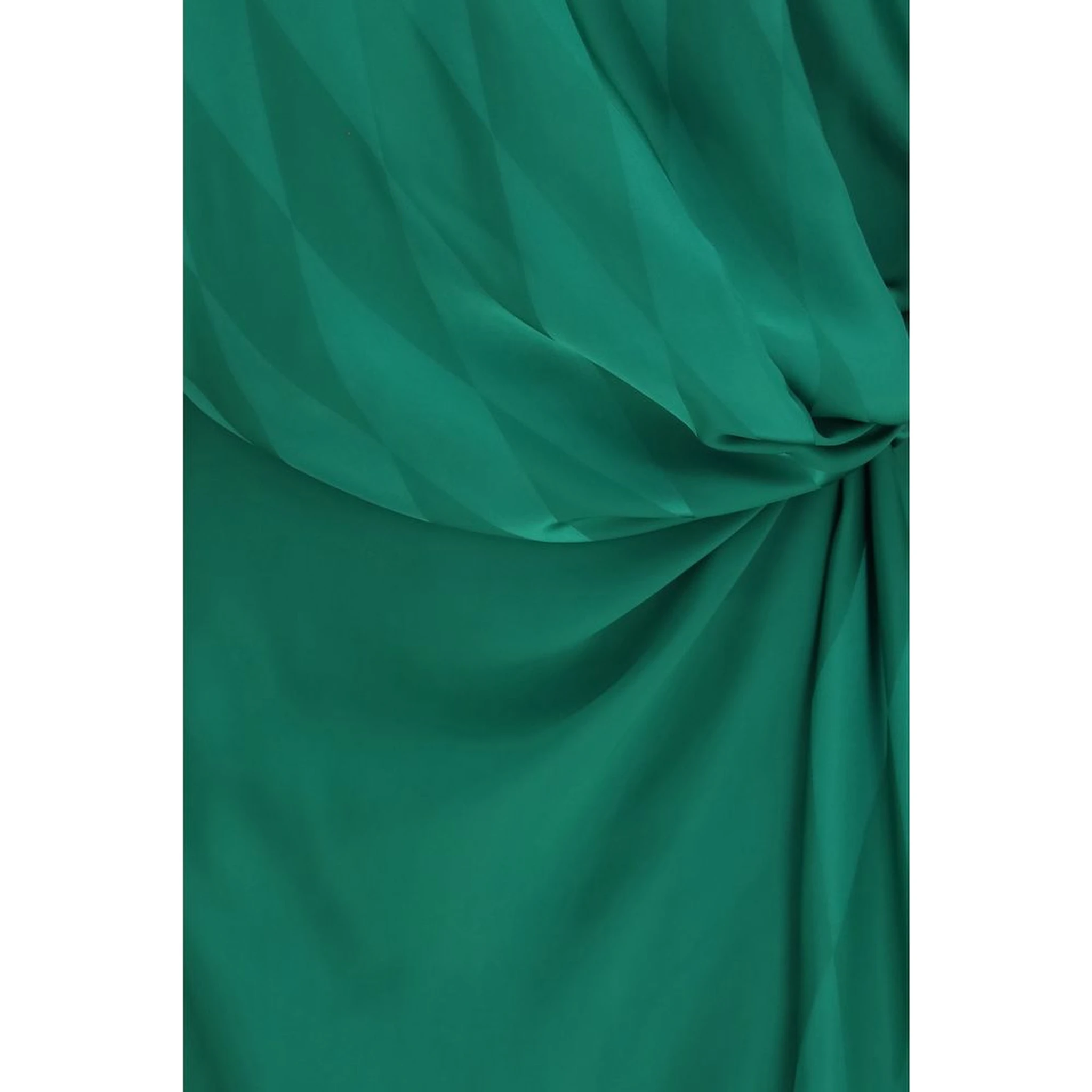 Bicolor Silk Casual Dress