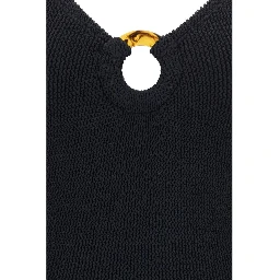Black Polyamide One-Piece Swimsuit